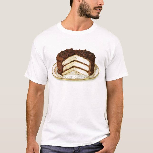 Vintage Chocolate Iced Lagrar Cake Manar Tee (Framsida)