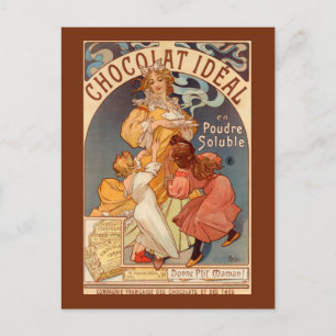 Vintage Chocolate Idéal Advertisement Vykort
