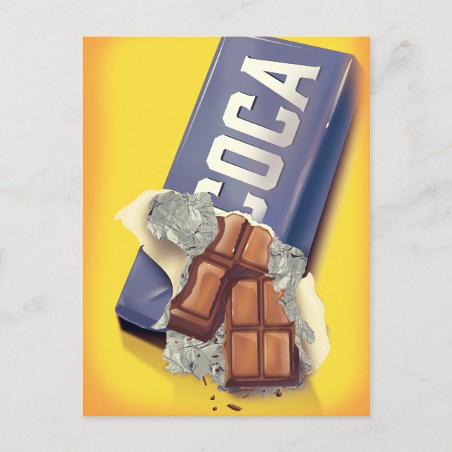 Vintage Chocolate Pub Commercial Vykort (Framsida)