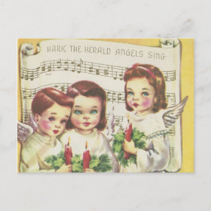 Vintage Choir-julkort Helg Vykort