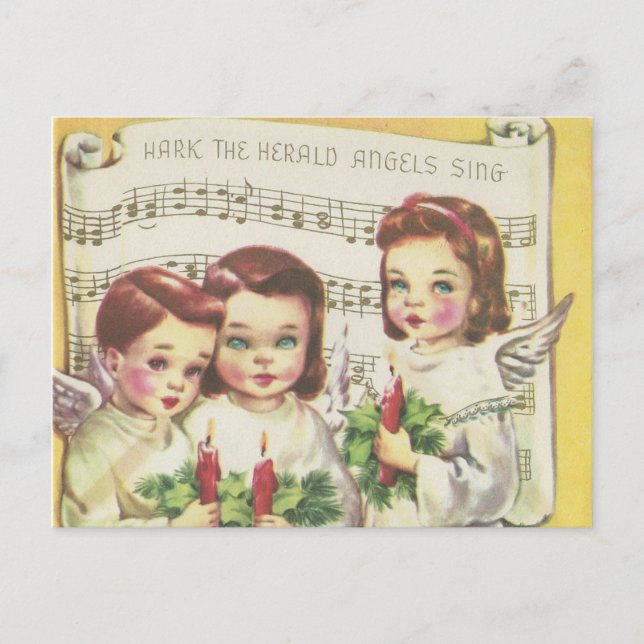 Vintage Choir-julkort Helg Vykort (Framsida)
