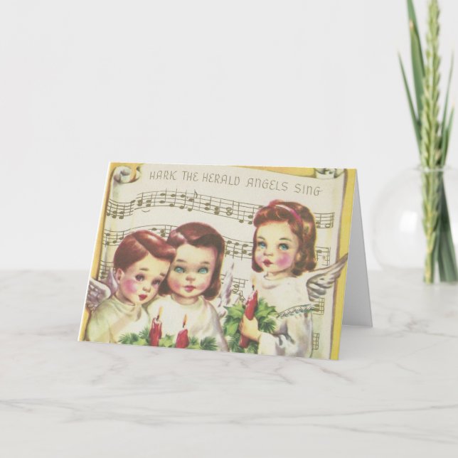 Vintage Choir-julkort Helgkort (Framsida)