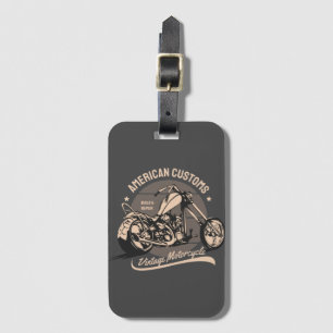 Vintage Chopper-Logotyp Bagagebricka