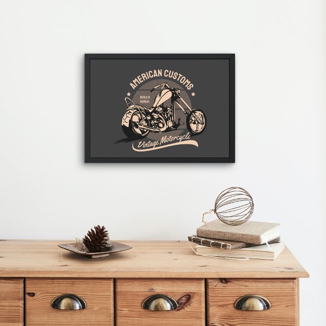 Vintage Chopper-Logotyp Poster (Skapare uppladdad)