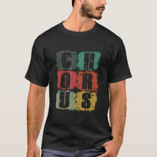Vintage Chorus Choir Choral Music Singer konsert T Shirt