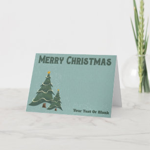 Vintage Chrismas Träd Kort