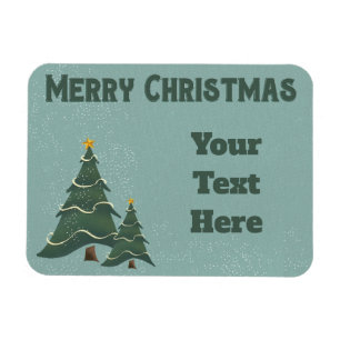 Vintage Chrismas Träd Magnet