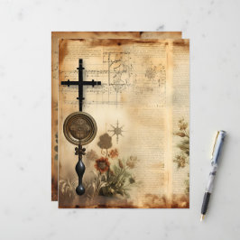 Vintage Christian Ephemera Scrapbook Papper
