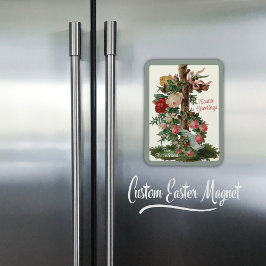 Vintage Christian Kor med Flowers Anpassningsbar P Magnet