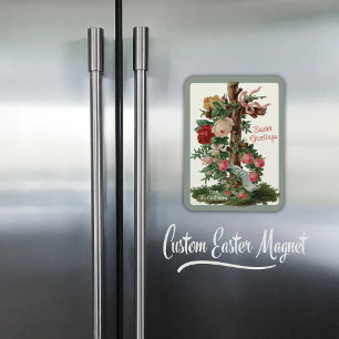 Vintage Christian Kor med Flowers Anpassningsbar P Magnet