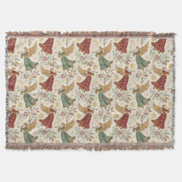 Vintage Christmas Angels Filt