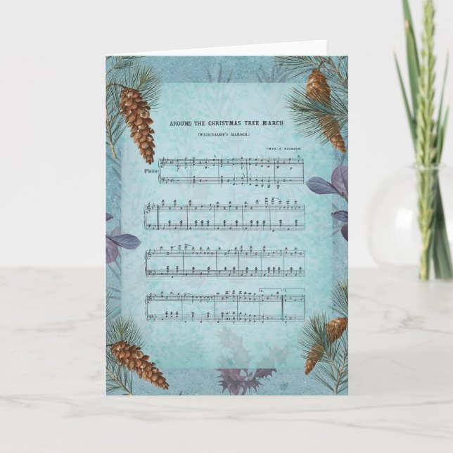 VINTAGE CHRISTMAS CARD HELGKORT (Framsida)