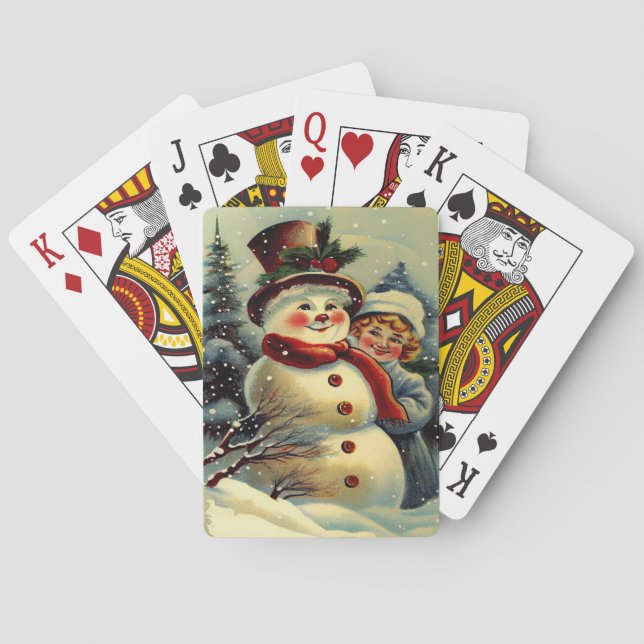 vintage christmas casinokort (Baksidan)