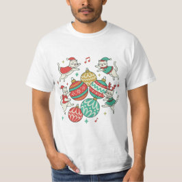 Vintage Christmas Cats T Shirt