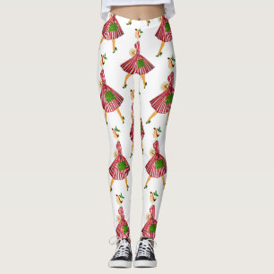 vintage christmas dam leggings