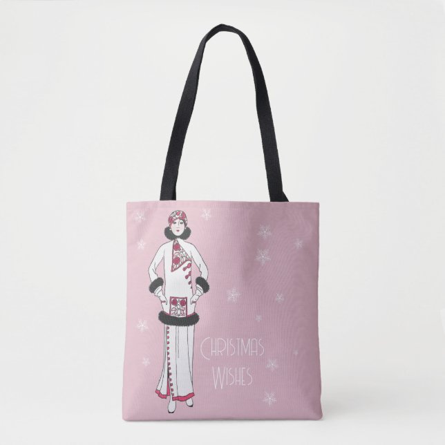 Vintage Christmas Fashion Tygkasse (Framsida)