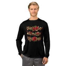 Vintage Christmas Floral and Berry Watercolor Clip