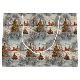 Vintage Christmas Glittering Winter Village
