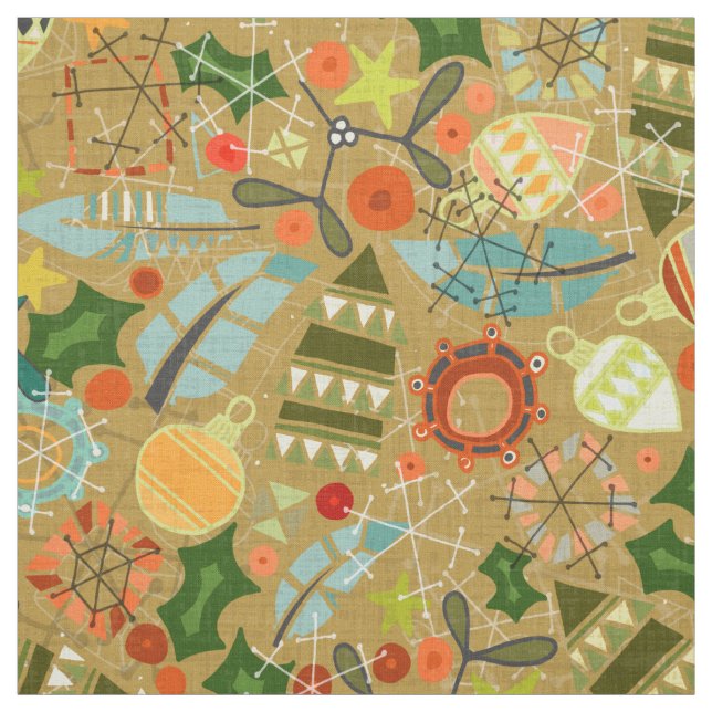 vintage christmas guld tyg (Provkarta)