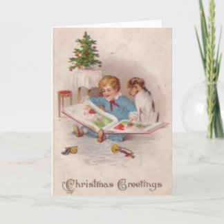 VINTAGE CHRISTMAS HÄLSNING CARD HELGKORT