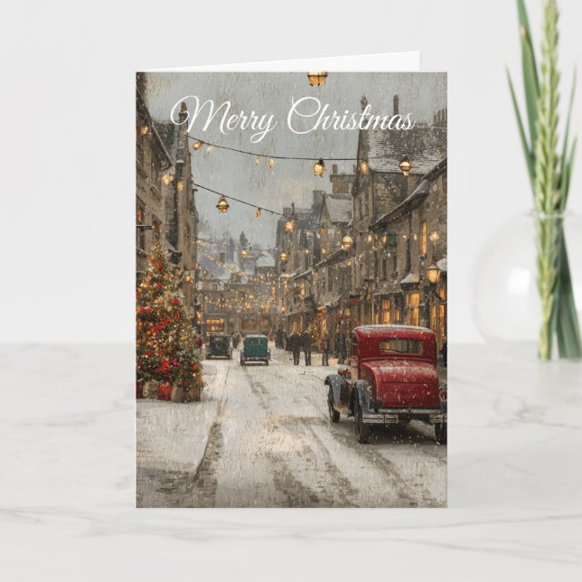 Vintage Christmas Helgkort (Framsida)