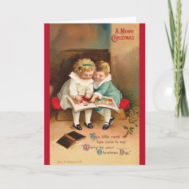 VINTAGE CHRISTMAS HELGKORT (Framsida)