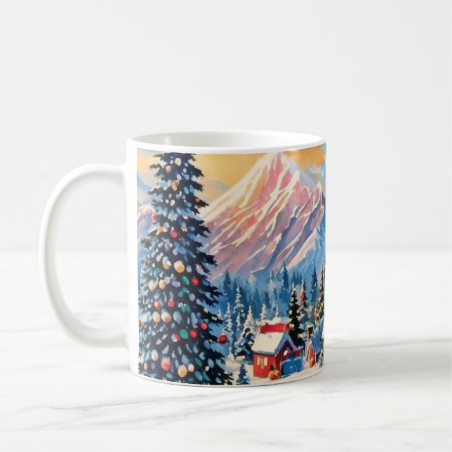 vintage christmas mugg (Vänster)