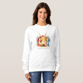 VINTAGE CHRISTMAS Ntivity Scene Angel Christian T Shirt