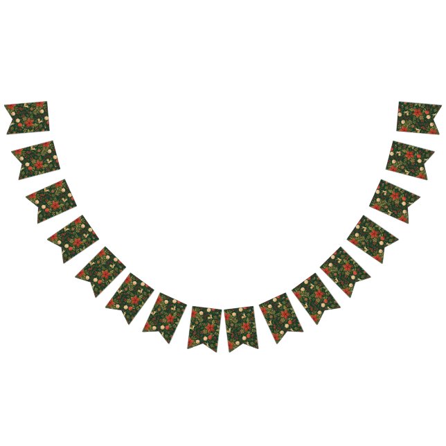 Vintage Christmas Pattern - Flags with String  Vimplar (Alla)