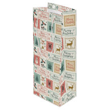 Vintage Christmas Postage Pattern