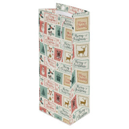 Vintage Christmas Postage Pattern
