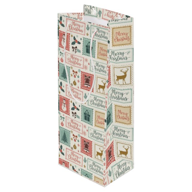 Vintage Christmas Postage Pattern (Baksidan Vinklad)