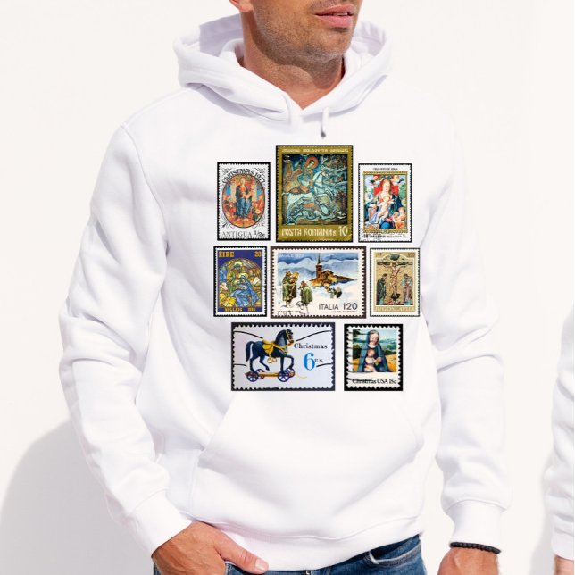 Vintage Christmas Postage Stamp  T Shirt (Skapare uppladdad)