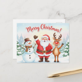 Vintage Christmas Postcard Vykort