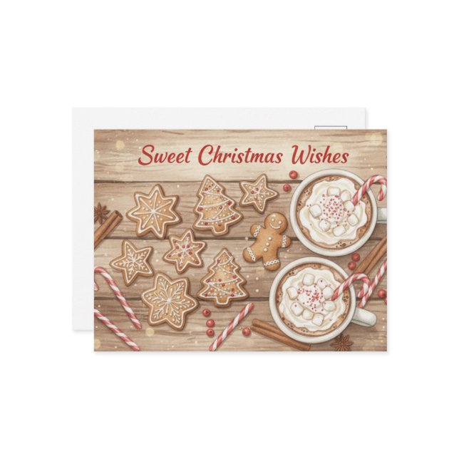 Vintage Christmas Postcard Vykort (Fram/Back In Situ)