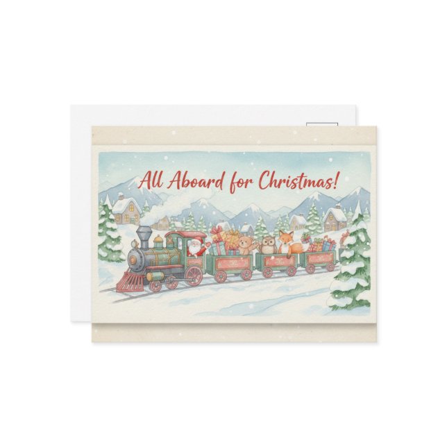 Vintage Christmas Postcard Vykort (Fram/Back In Situ)