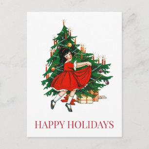 VINTAGE CHRISTMAS POSTCARD VYKORT