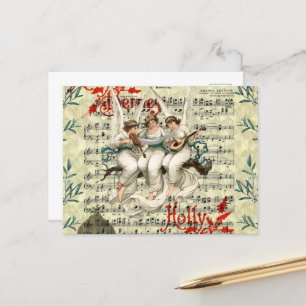 VINTAGE CHRISTMAS POSTCARD VYKORT