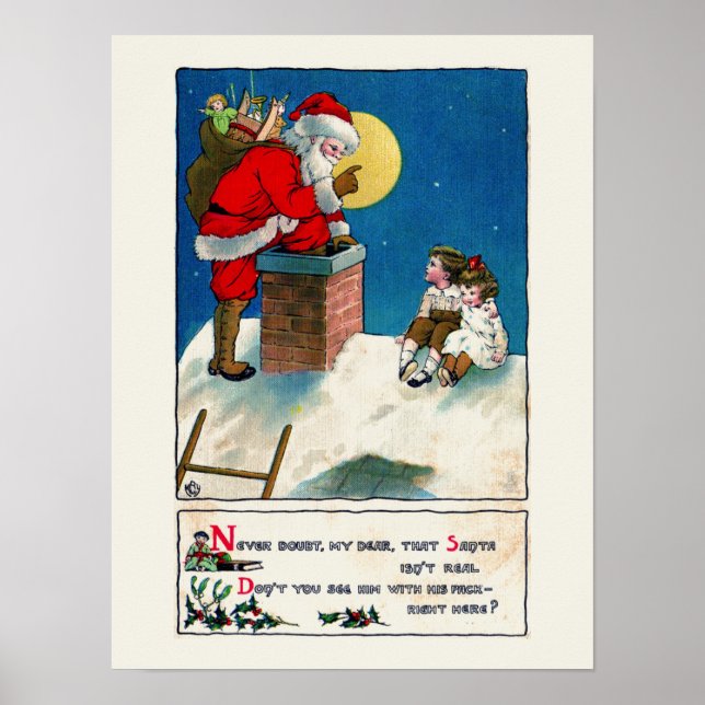 VINTAGE CHRISTMAS POSTER (Framsidan)