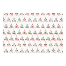 Vintage christmas rockande häst fototryck