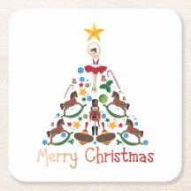 Vintage christmas rockande häst