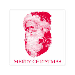 VINTAGE CHRISTMAS SANTA GUBBER FRIMÄRKE SJÄLVFÄRGANDE STÄMPEL
