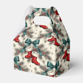 Vintage Christmas Santa’s Boots & Bows Presentaskar