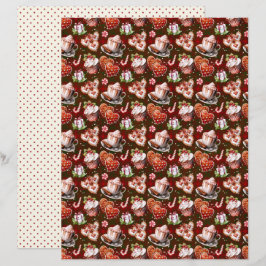 Vintage Christmas Scrapbook Paper