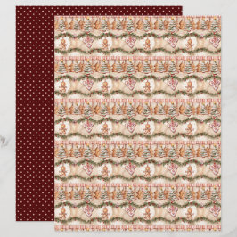 Vintage Christmas Scrapbook Paper