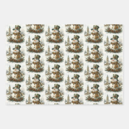 Vintage Christmas Snowman