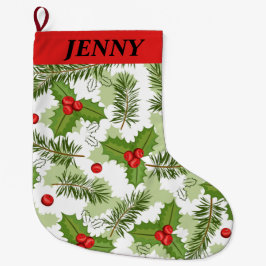 VINTAGE CHRISTMAS stora julklump Stor Julstrumpa