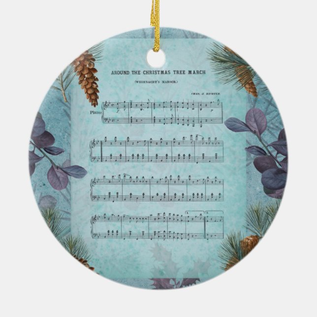 VINTAGE CHRISTMAS TRÄD DEKORATION (Baksidan)