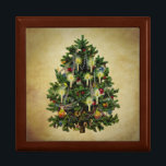 vintage christmas träd smyckeskrin<br><div class="desc">julgran</div>