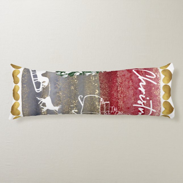 Vintage Christmas trees  Kroppskudde (Framsidan)